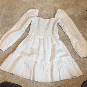 Wilfred Elegant Cream Long Sleeve Dress